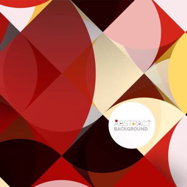 Kağıt daire kesim, mozaik mix geometrik desen tasarım