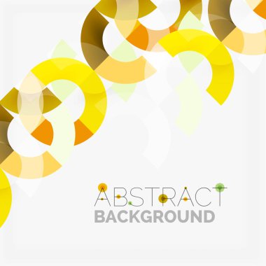 Modern geometrik desen tasarım gri arka plan üzerinde renkli halkalar