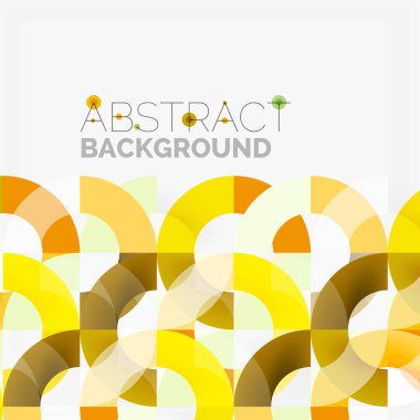 Modern geometrik desen tasarım gri arka plan üzerinde renkli halkalar