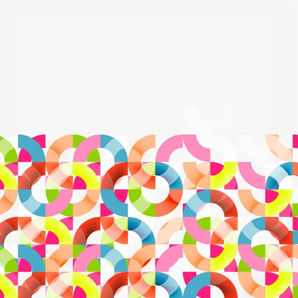 Modern geometrik desen tasarım gri arka plan üzerinde renkli halkalar