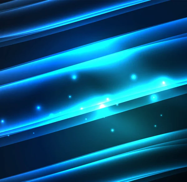 Enerji hatları, karanlıkta parlayan dalgalar vektör arka plan