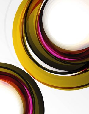 Girdap ve daireler, futuristik geometrik arka plan