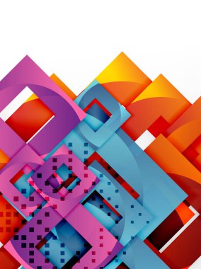 Vektör kare şablon arka plan