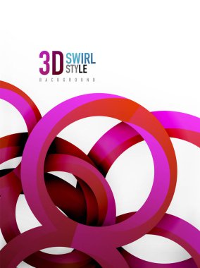 Vektör 3d yüzük tasarım arka plan