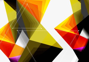 Vektör düşük Poli tarzı 3d üçgen çizgi