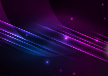 parlayan futuristik çizgiler