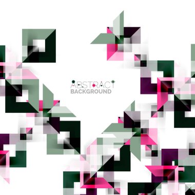 Beyaz Modern kare geometrik desen tasarım