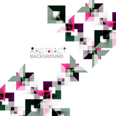 Beyaz Modern kare geometrik desen tasarım