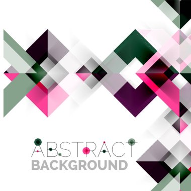 Beyaz Modern kare geometrik desen tasarım