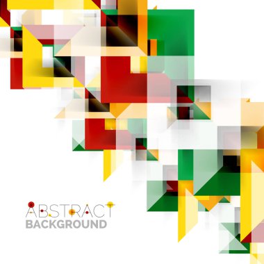 Beyaz Modern kare geometrik desen tasarım