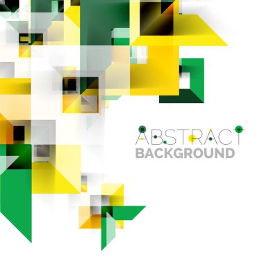 Beyaz Modern kare geometrik desen tasarım