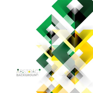 Beyaz Modern kare geometrik desen tasarım