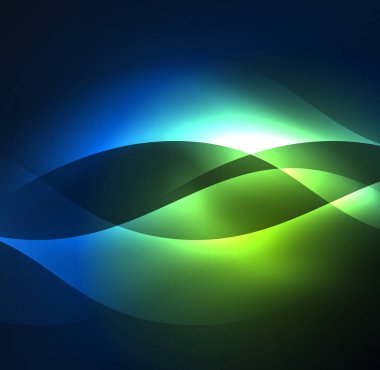 Neon ışıklı dalgalar