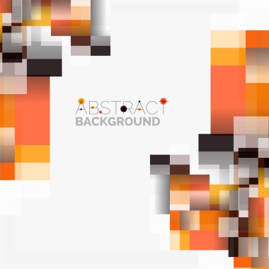 Soyut engeller şablon tasarım arka plan, beyaz, basit geometrik şekiller düz çizgiler ve dikdörtgenler