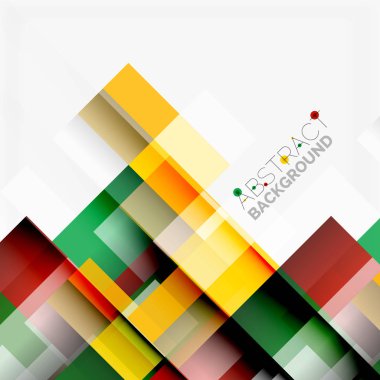 Soyut engeller şablon tasarım arka plan, beyaz, basit geometrik şekiller düz çizgiler ve dikdörtgenler