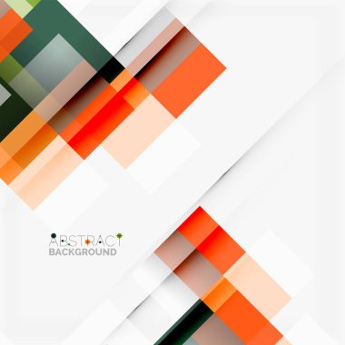 Soyut engeller şablon tasarım arka plan, beyaz, basit geometrik şekiller düz çizgiler ve dikdörtgenler