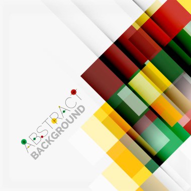 Soyut engeller şablon tasarım arka plan, beyaz, basit geometrik şekiller düz çizgiler ve dikdörtgenler