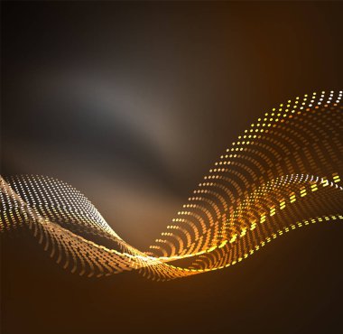 Vektör dalga parçacıklar arka plan