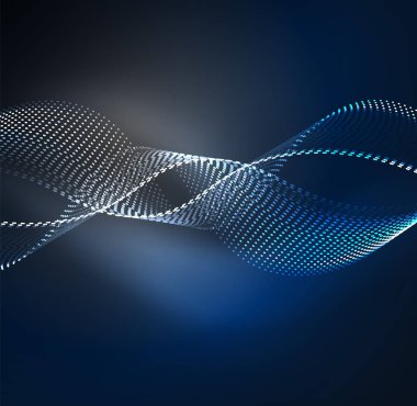 Vektör dalga parçacıklar arka plan