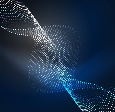 Vektör dalga parçacıklar arka plan