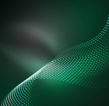 Vektör dalga parçacıklar arka plan