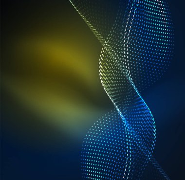 Vektör dalga parçacıklar arka plan