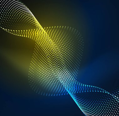 Vektör dalga parçacıklar arka plan