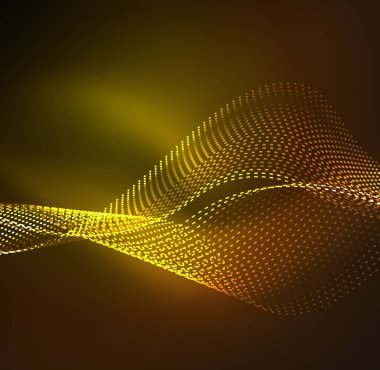 Vektör dalga parçacıklar arka plan