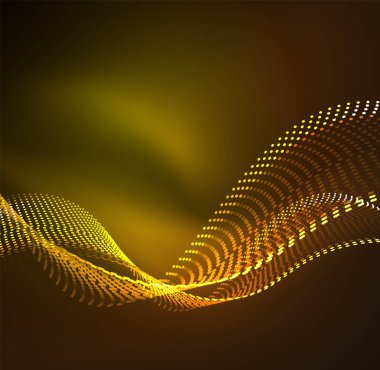 Vektör dalga parçacıklar arka plan