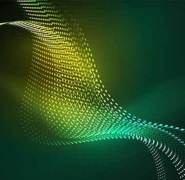 Vektör dalga parçacıklar arka plan