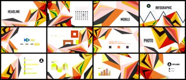 Modern üçgen sunu şablonu