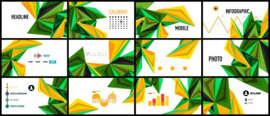 Modern üçgen sunu şablonu