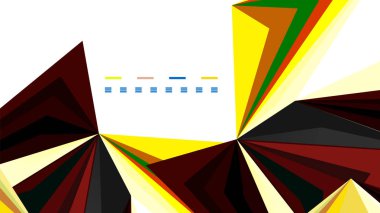 Modern üçgen sunu şablonu