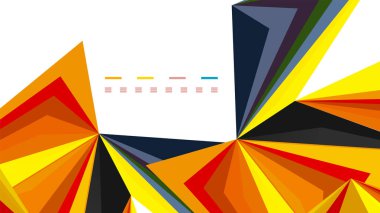 Modern üçgen sunu şablonu