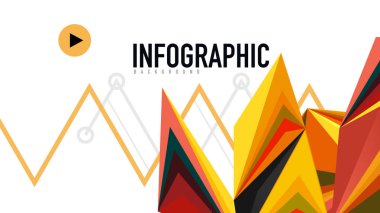 Modern üçgen sunu şablonu