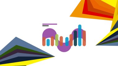 Modern üçgen sunu şablonu