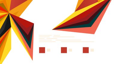 Modern üçgen sunu şablonu