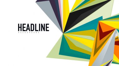 Modern üçgen sunu şablonu