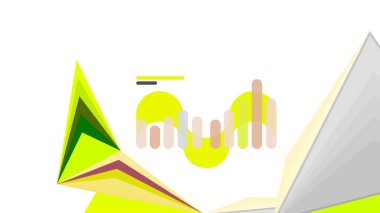 Modern üçgen sunu şablonu