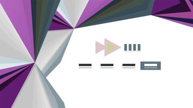 Modern üçgen sunu şablonu