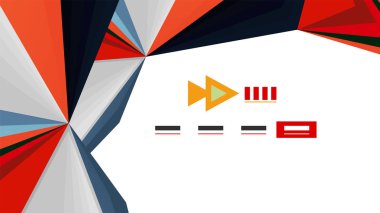 Modern üçgen sunu şablonu