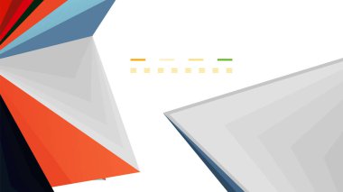 Modern üçgen sunu şablonu