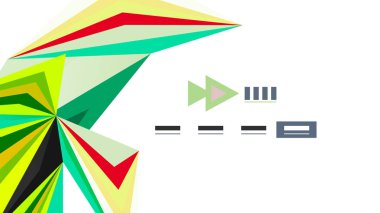 Modern üçgen sunu şablonu