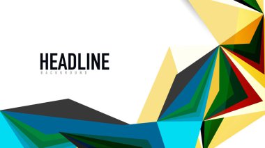 Modern üçgen sunu şablonu