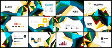 Modern üçgen sunu şablonu