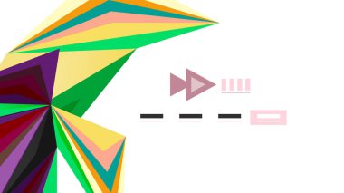 Modern üçgen sunu şablonu