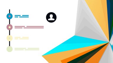 Modern üçgen sunu şablonu