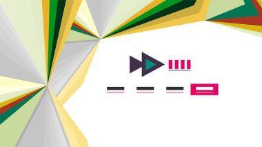 Modern üçgen sunu şablonu