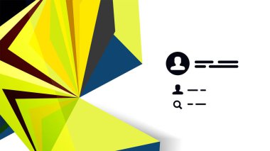 Modern üçgen sunu şablonu