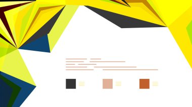 Modern üçgen sunu şablonu